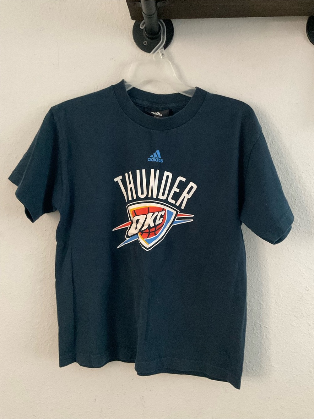 adidas Navy OKC Thunder Graphic Tee
